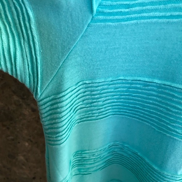 Hard to Find Mint Green Ruffle Pintuck Stripe Carly - Picture 6 of 8